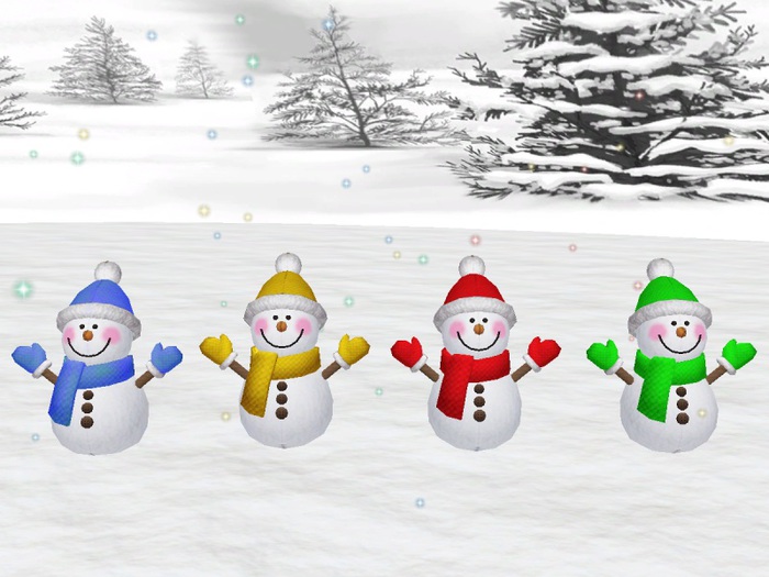 *Xtal* Sparkling Snowmen