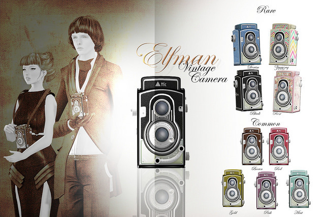 -ATTIC- Elfman Vintage Camera Denim RARE