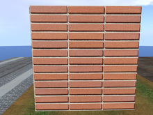 High Resolution Seamless Modern Red Brick Wall Panel, Roman Brick with Full perm Brick Texture Included 8364