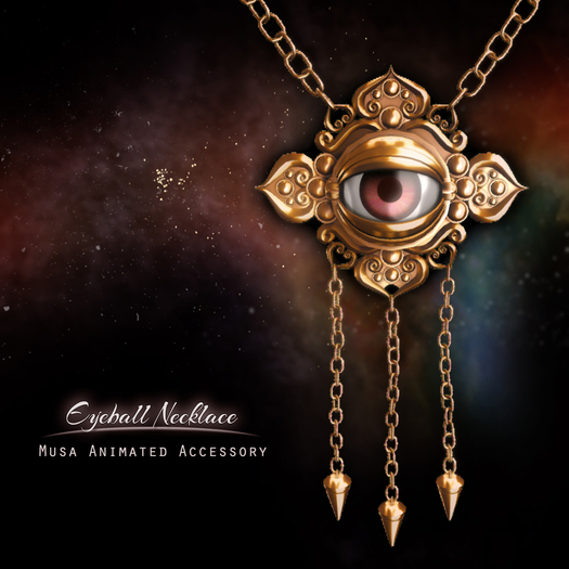 !Musa! EyeBall Necklace (Gold)