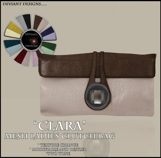 *Deviant Designs* Clara Clutch Bag
