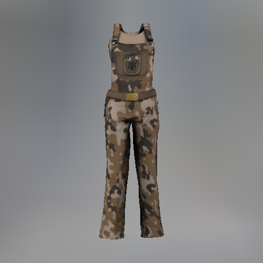 Second Life Marketplace - Brown Camouflage Mesh Overalls