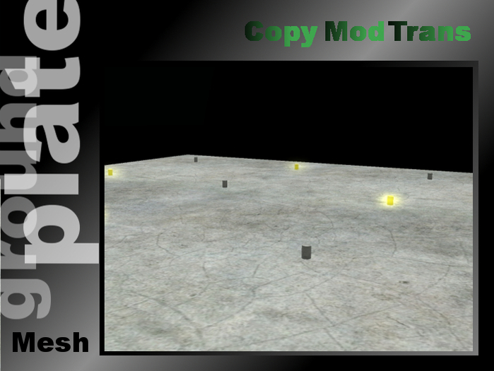Ground plate with blinking Lights - Mesh - Fullperm