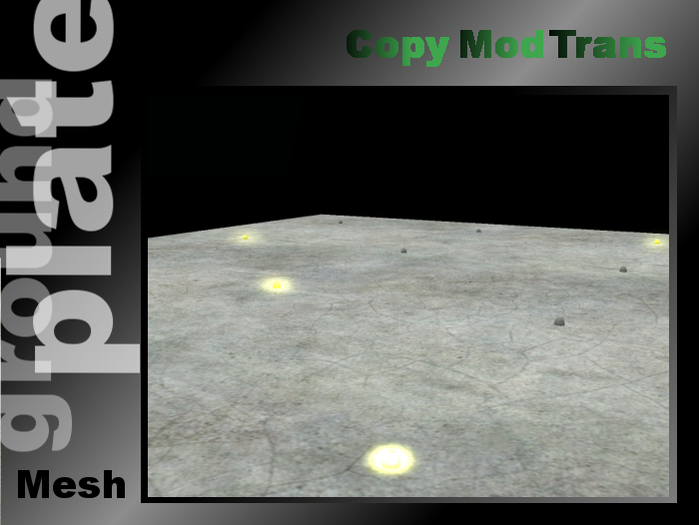 Ground plate with blinking Lights - Mesh - Fullperm