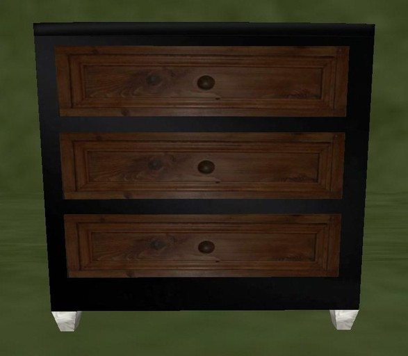 High End Designs Modern Black Bed Table 