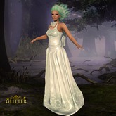 *GLITTER* ETHEREAL GOWN MESH & FOULARD FRESH MINT