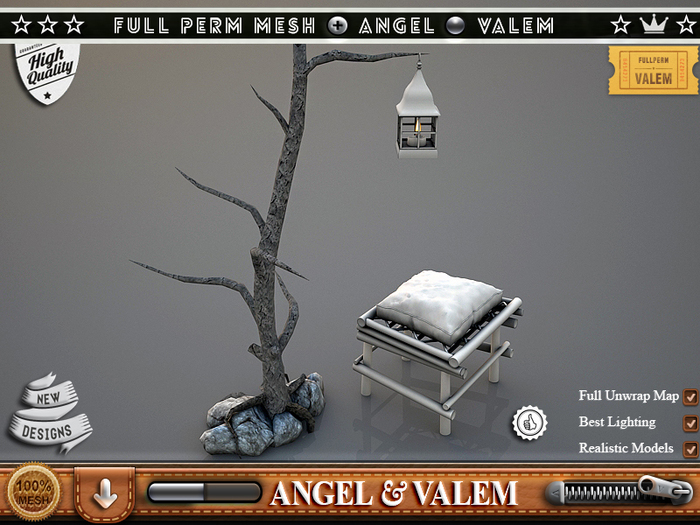 .::VALEM::. Fullperm Tree And Garden Seat # 1168