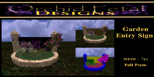-OPD Mesh- Garden Entry Sign[boxed]