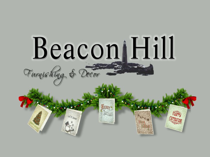 Second Life Marketplace Beacon Hill Wall Garland, Blinking Lights