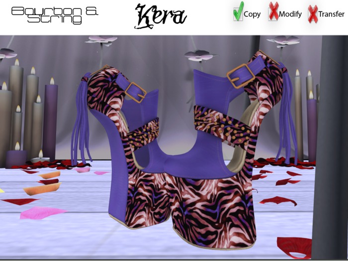 . : . B & S . : . DEMO Kera Zebra Slink Booties