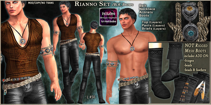 FM Set Rianno /BLK_Brown
