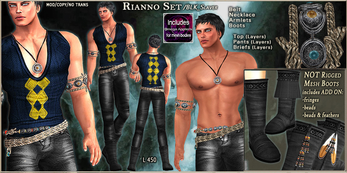 FM Set Rianno /BLK_Slv