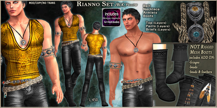 FM Set Rianno /BLK_Yellow