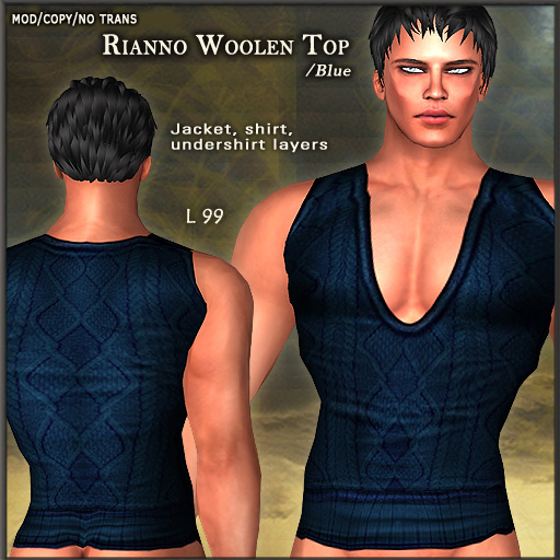 Woolen Top Rianno /Blue