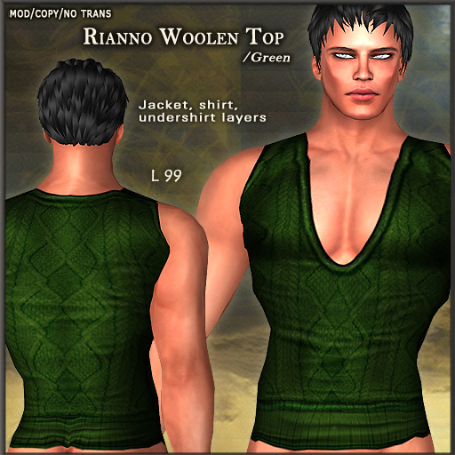 Woolen Top Rianno /Green