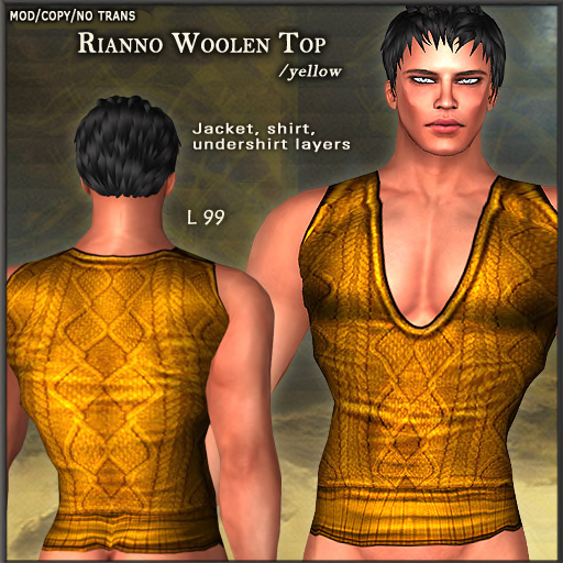 Woolen Top Rianno /Yellow