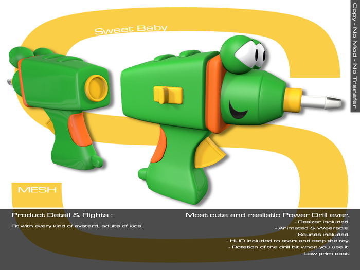 Sweet Baby - Little Electric Power Drills Mesh