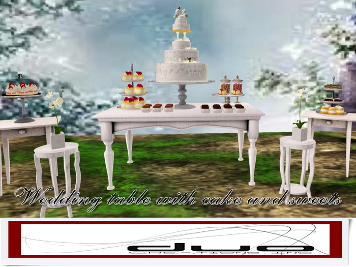 >> Duo >> Wedding table with cake and sweets