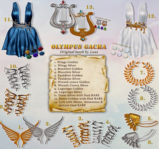 Luas Olympus Dress Silver M RARE