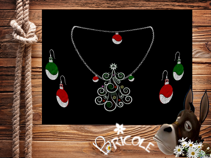 Merry Christmas 2015 Necklace & Earrings