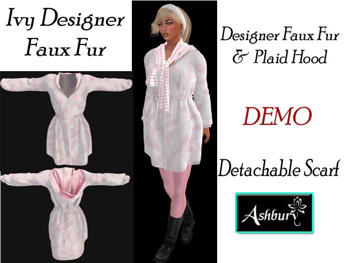 [ASHBURY] Ivy Designer Fur Coat-DEMOS