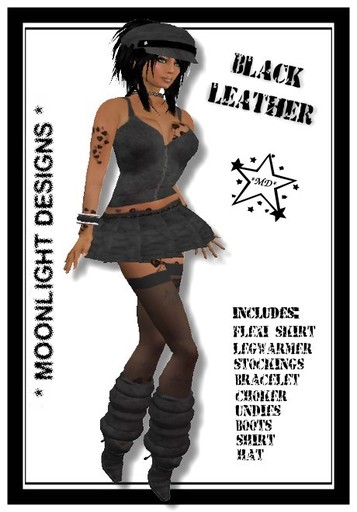 *MD* Black Leather