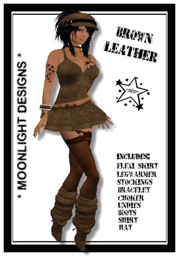 *MD* Brown Leather