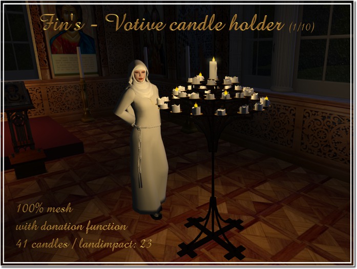 Fin's - Votive candle holder (mesh - 1/10)
