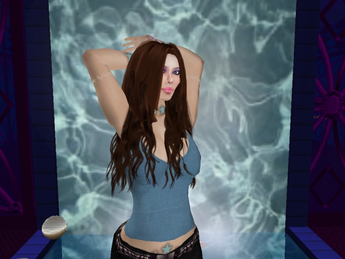 long brown wavy