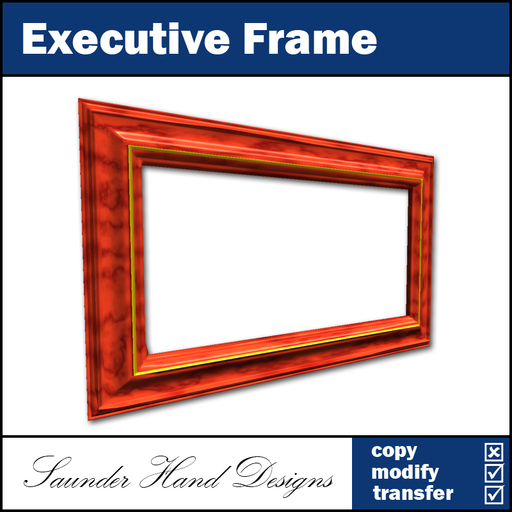 Executive Frame - 1 Prim Sculpted Frame(.5 ratio)