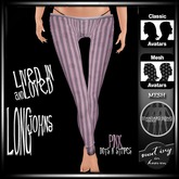 !MiH Longjohns - pink dot n stripe