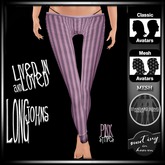 !MiH Longjohns - pink stripes