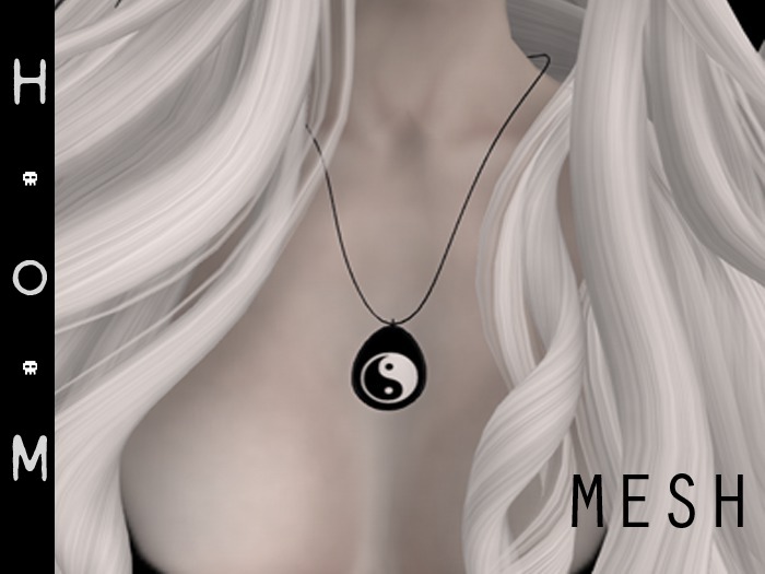 Mesh Pendant With Yin Yang