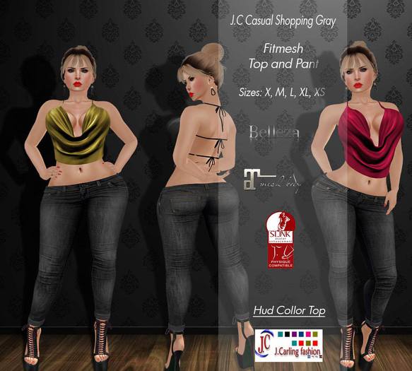 J.C casual shopping Grey