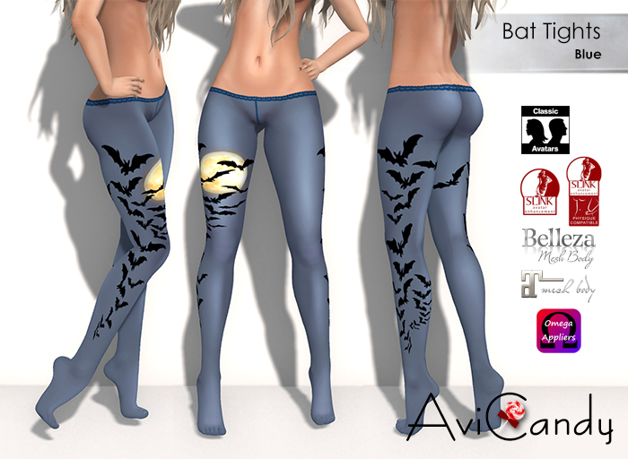 AVICANDY Bat Tights - Black