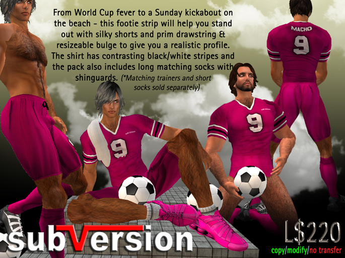 .~subVersion~. FOOTBALL KIT PINK