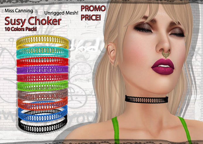 :: Miss Canning ::  [ Susy Choker ] 10 Colors Pack