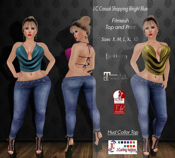 J.C casual shopping blue