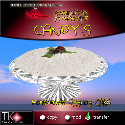 CANDYs * Homemade eggnog CAKE * Exclusive CAKE