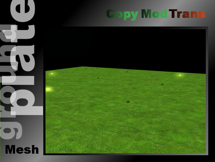 Ground plate with blinking Lights - Mesh