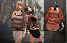 [FLRN] Leila Sweater Dress Orange