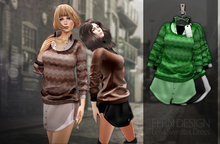 [FLRN] Leila Sweater Dress Green