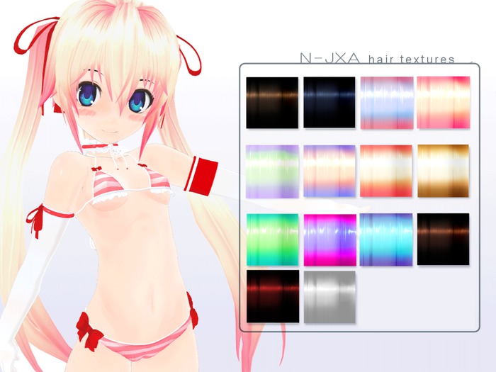 N-JXA Hair Textures