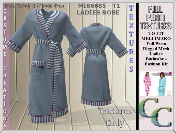 MI86685 -LADIES ROBE T1 TEXTURE
