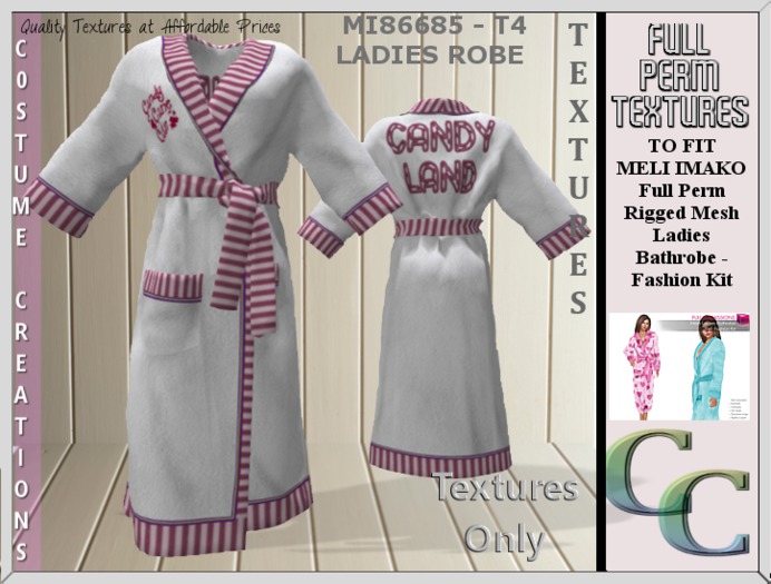 MI86685 -LADIES ROBE T1 TEXTURE
