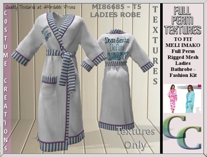 MI86685 -LADIES ROBE T5 TEXTURE