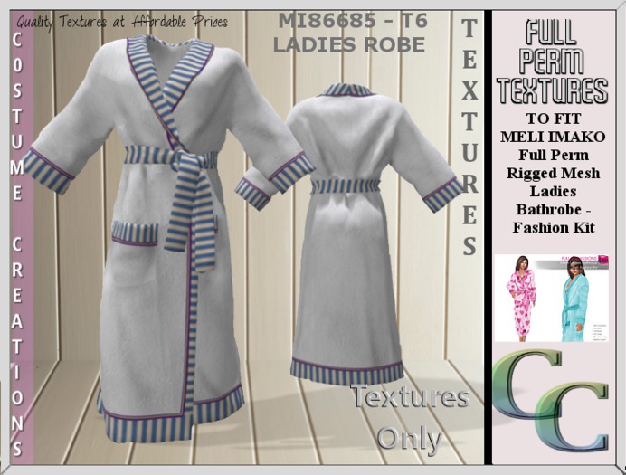 MI86685 -LADIES ROBE T1 TEXTURE
