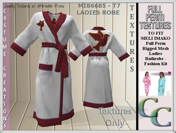MI86685 -LADIES ROBE T1 TEXTURE