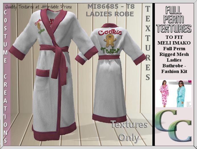 MI86685 -LADIES ROBE T8 TEXTURE