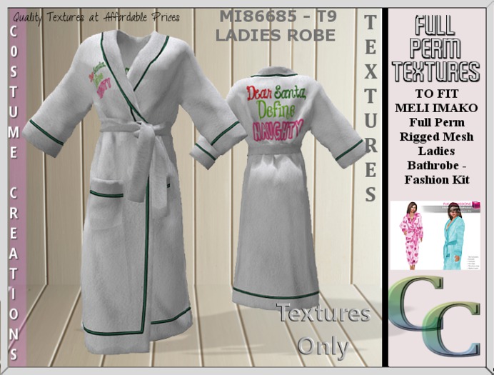 MI86685 -LADIES ROBE T9 TEXTURE